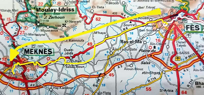 Map 171: Fès - Meknès