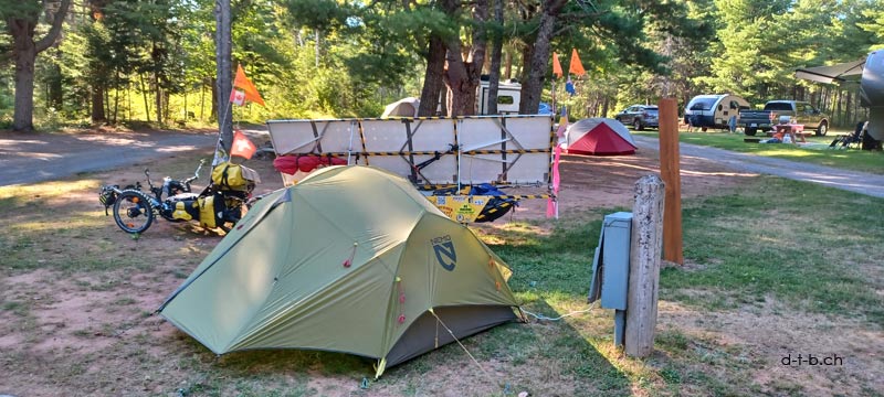 CA. Solatrike at Brudenell Prov. Park Camp