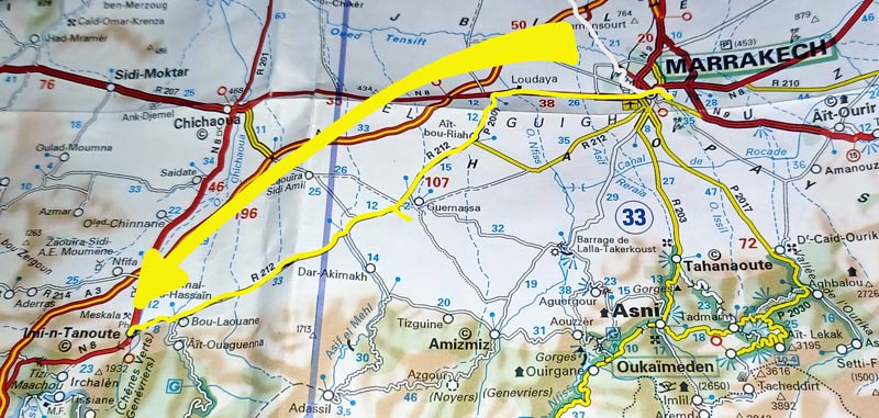 Map 150: Marrakech - Imintanoute