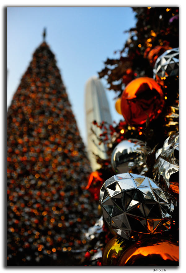 Christmas tree in Hong Kong Island