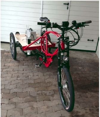 Trike - Lieferzustand.  Trike -  delivered. (Foto: C. L.)