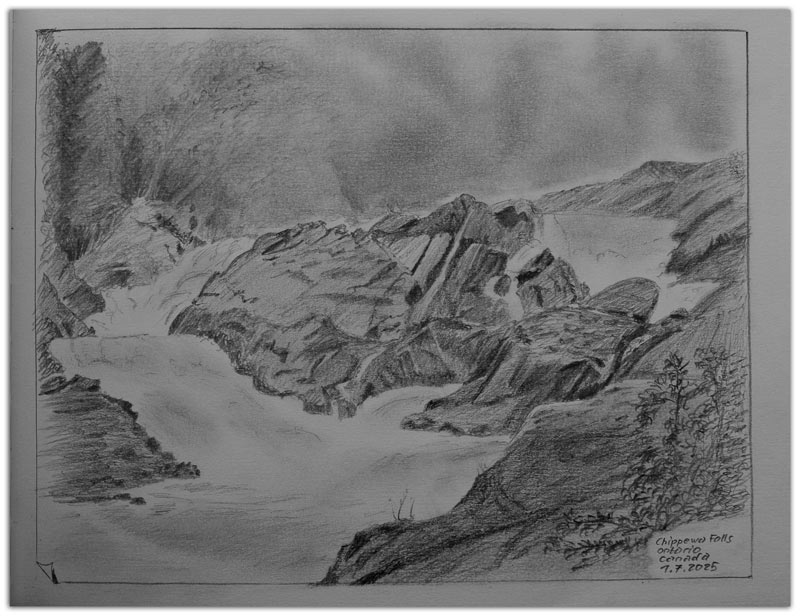 Sketch: Chippewa Falls