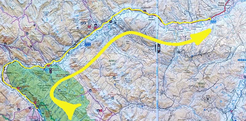 Map 19: Azouzetta Lake - Caron Creek