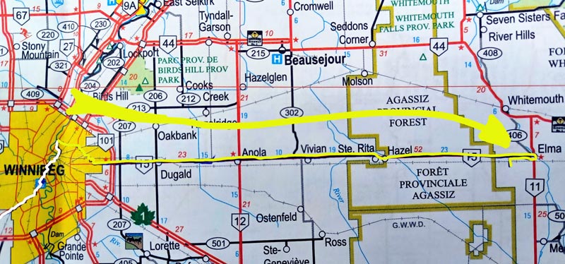 Map 70: Winnipeg - Elma