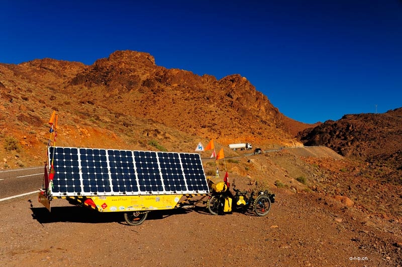 Solatrike auf dem Pass