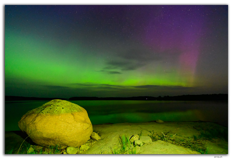 Kenora.Winnipeg River.Northern Lights