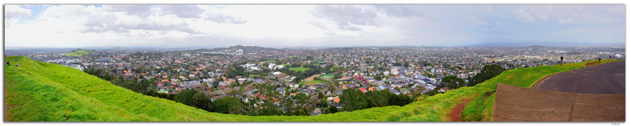 NZ0020.Auckland.Panoramic view from Mt.Eden