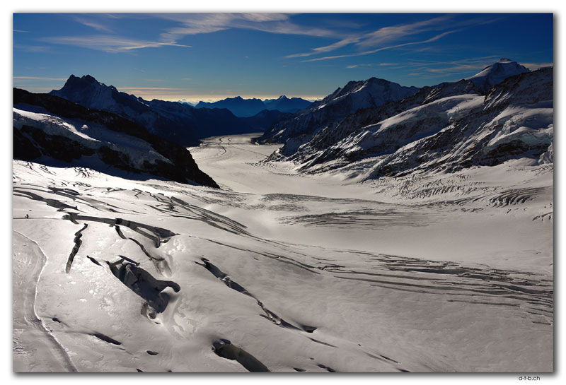 Gletscherspalten im Jungfraufirn