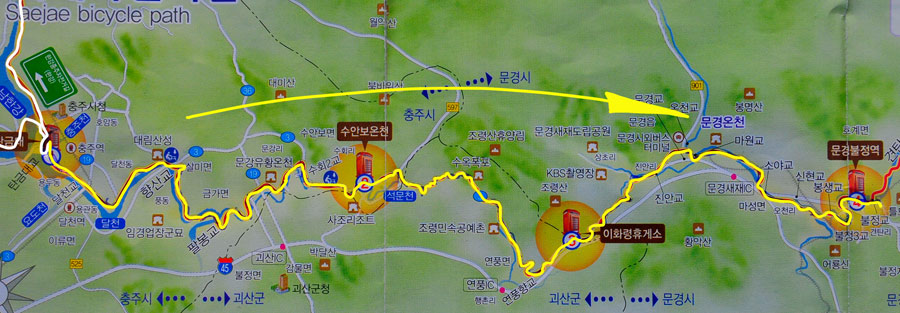 Tag 275: Chungju - Mungyeong (Kroki)