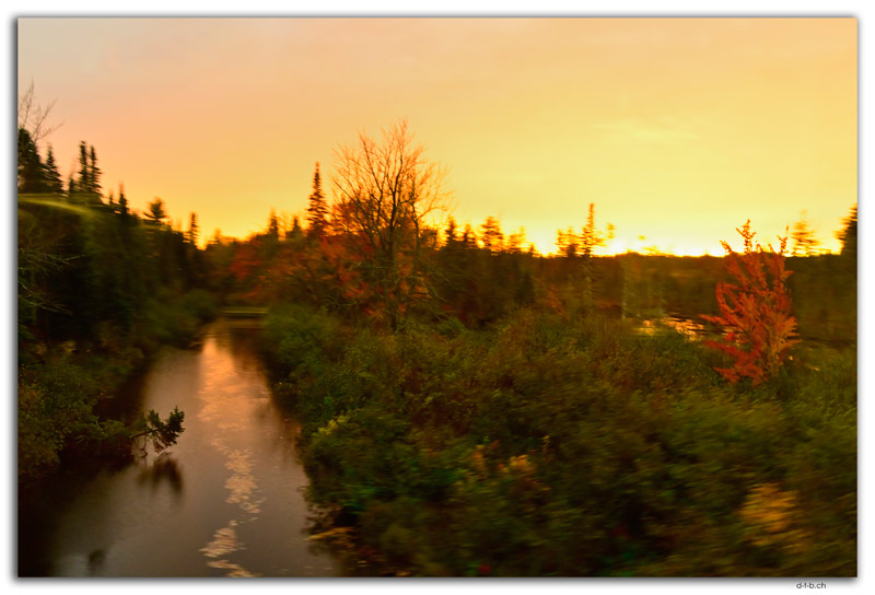 ViaRail.Halifax-Montréal.Sunset