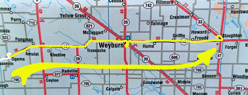 Map 64: Ogema - Stoughton