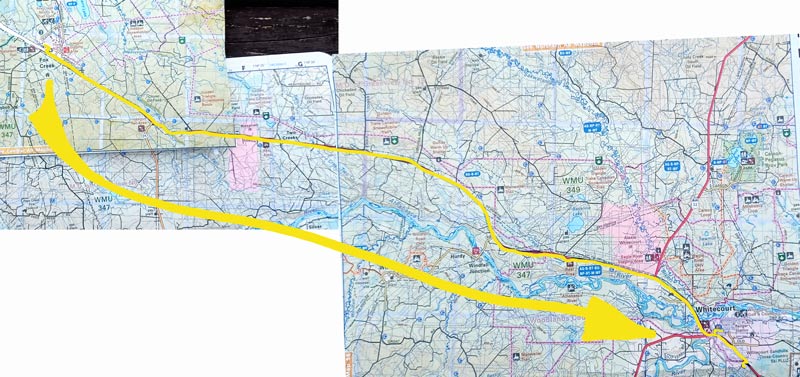 Map 25: Fox Creek - Whitecourt