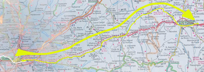 Map 221: Burgos - Bañares