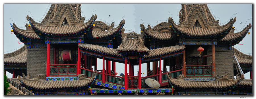 CN0200.Zhongwei.Gao Tempel,Drum&Belltower