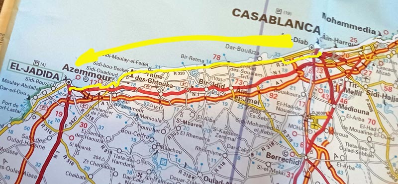 Map 147: Casablanca - El Jadida