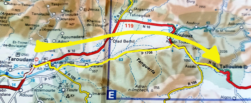 Map 153: Taroudant - Taliouine
