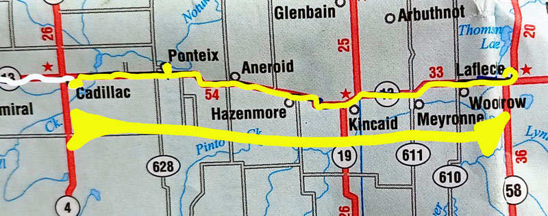 Map 61: Cadillac - Lafleche
