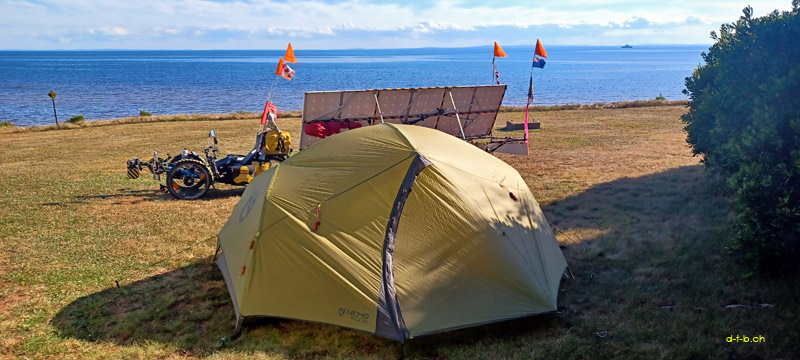 Solatrike with sea view