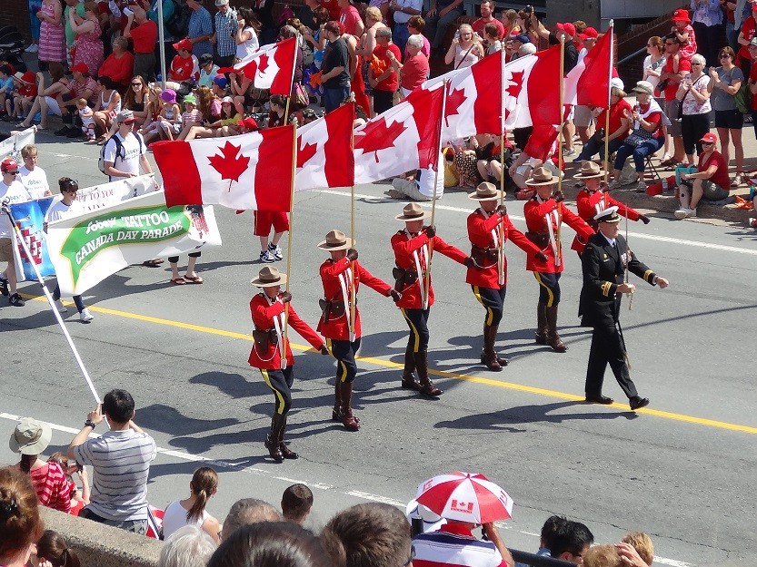 Canada Day Parade in Halifax, Nova Scotia Reisen in Kanada Fotos und
