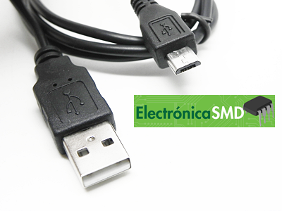 Cable USB tipoA macho a tipoB micro  Electronica Electronico Guatemala ElectronicaSMD