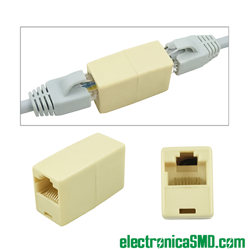 acople union rj-45 guatemala, acople rj45, union rj-45, acople union de cable red internet, guatemala, electronica, electronico, union cable red guatemala