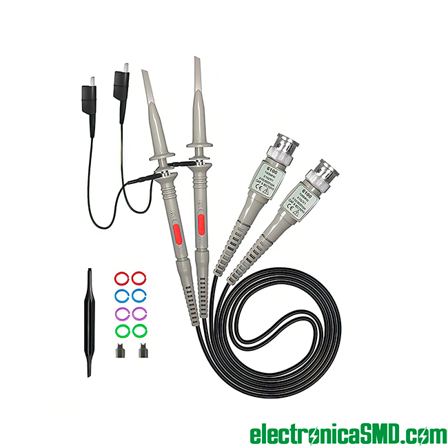 puntas para osciloscopio sonda ganchos conectores, puntas para osciloscopio sonda ganchos conectores Guatemala, puntas para osciloscopio, puntas 100Mhz p6100