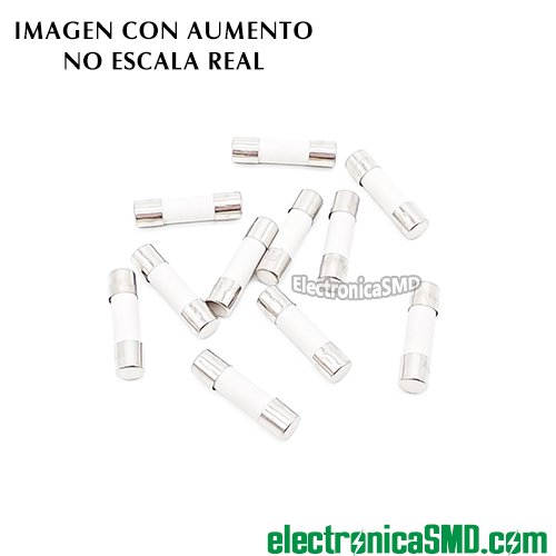 Fusible ceramico microondas 12A /250v, 6x30 mm