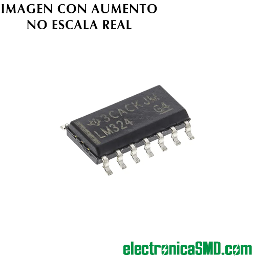 LM324NSR SMD SOIC GUATEMALA, lm324 montaje superficial, amplificador operacional lm324, electronica, electronico, guatemala