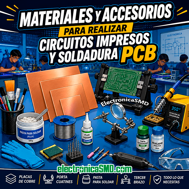 material accesorios para realizar circuitos impresos PCB estudiante electronica, material accesorios para realizar circuitos impresos PCB estudiante electronica guatemala
