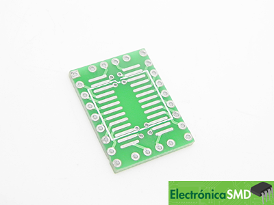 soic a dip, adaptador smd, electronica, electronico, guatemala