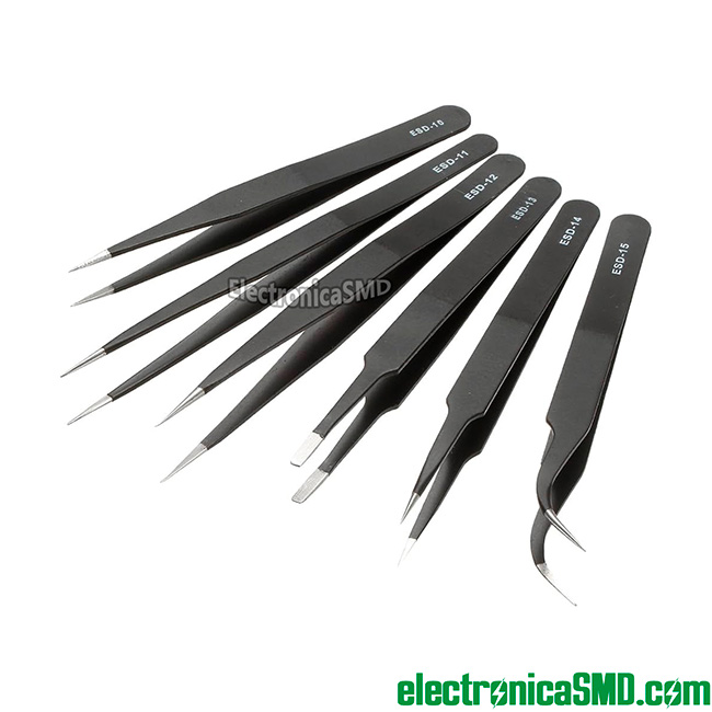 pinzas de precision antiestatica bruselas guatemala, electronica, electronico, forceps pinza pequeña guatemala para computadora Tweezers