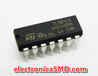 TL084 OPAMP JFET Cicuitos Integrados CI Electronica Electronico Guatemala ElectronicaSMD