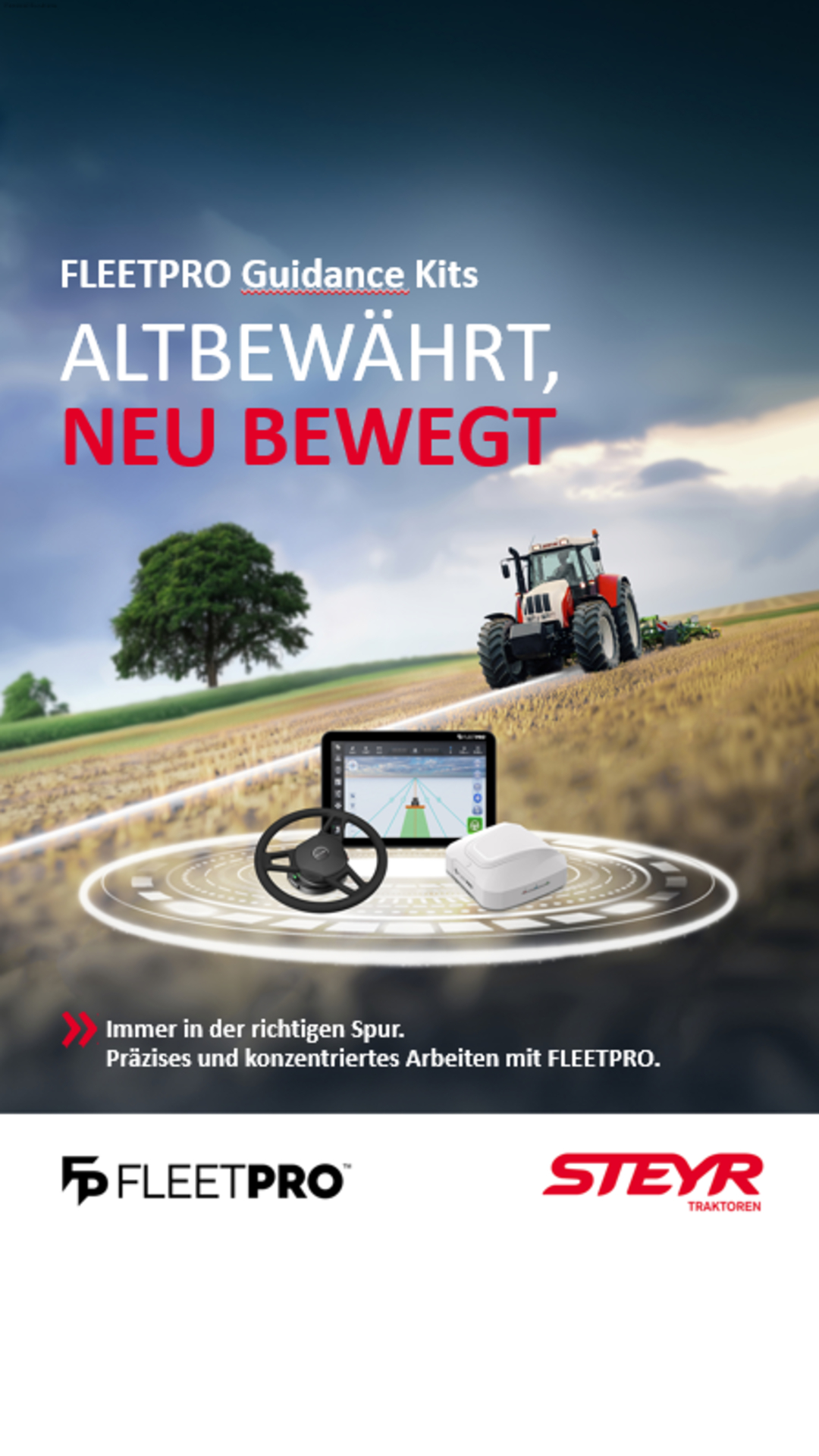 Aktuelle Angebote Steyr Traktoren Lenksysteme GPS Fleetpro