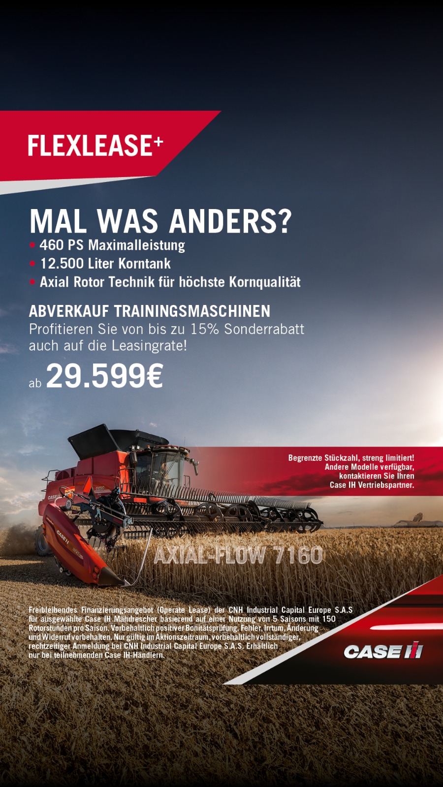 Sonderaktion Mähdrescher