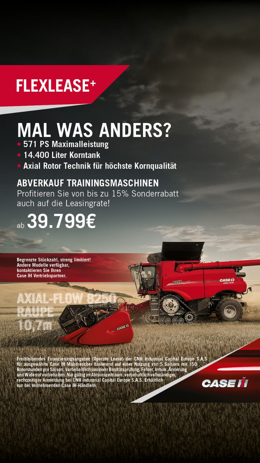 Sonderaktion Mähdrescher