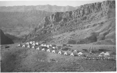 The rough conditions at Hinaidi were forgotten during leave spent here in Ser Amaida camp...  Picture by Wilf Cross