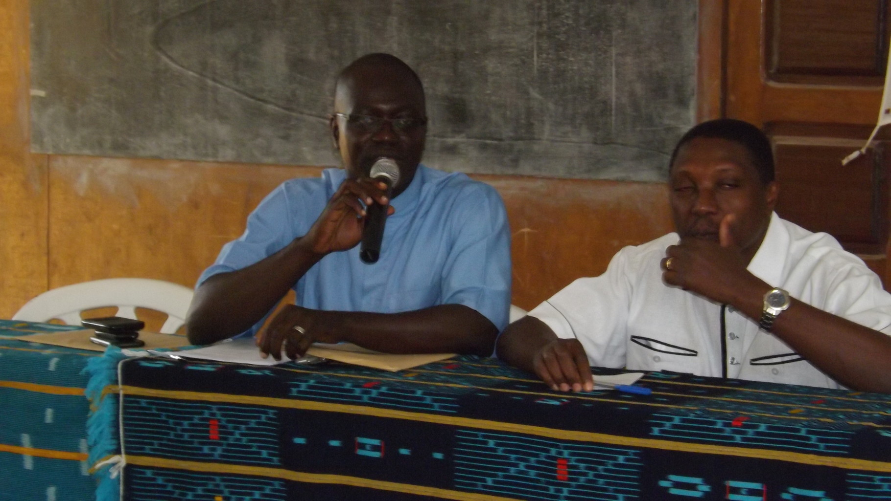 Discours du Directeur de la Ferme Pédagogique Tshanfeto