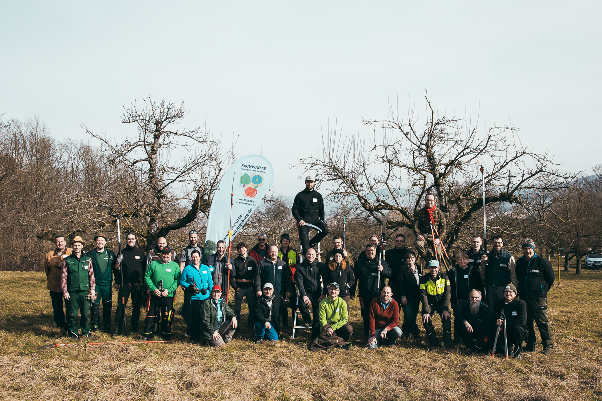Fachwartkurs 14 Praxisteil 21. und 22.02.2025 im Obstsortengarten