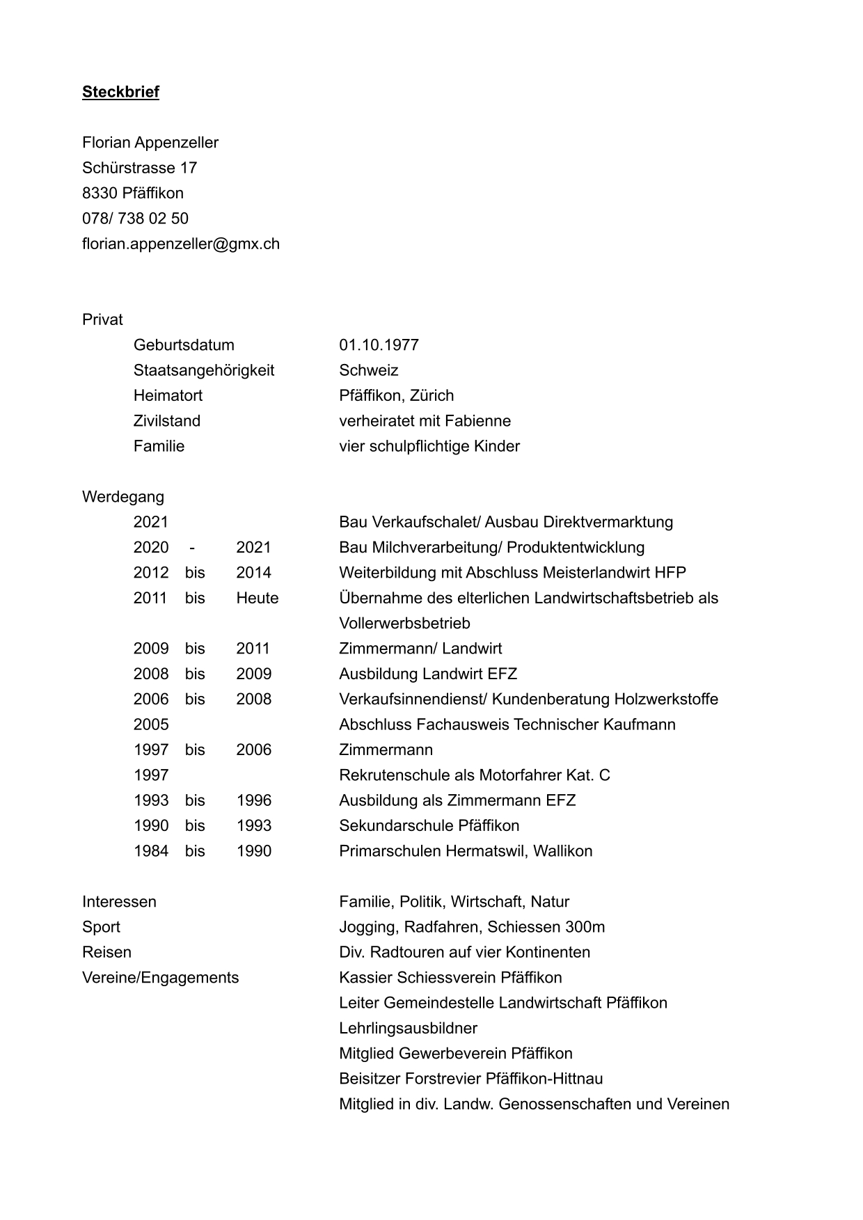 Steckbrief