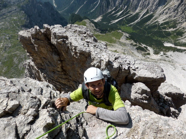 Daniel Fritschi auf der grossen Zinne