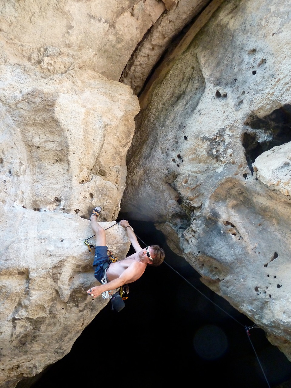 Daniel Fritschi in Finale Grotta dell`Edera