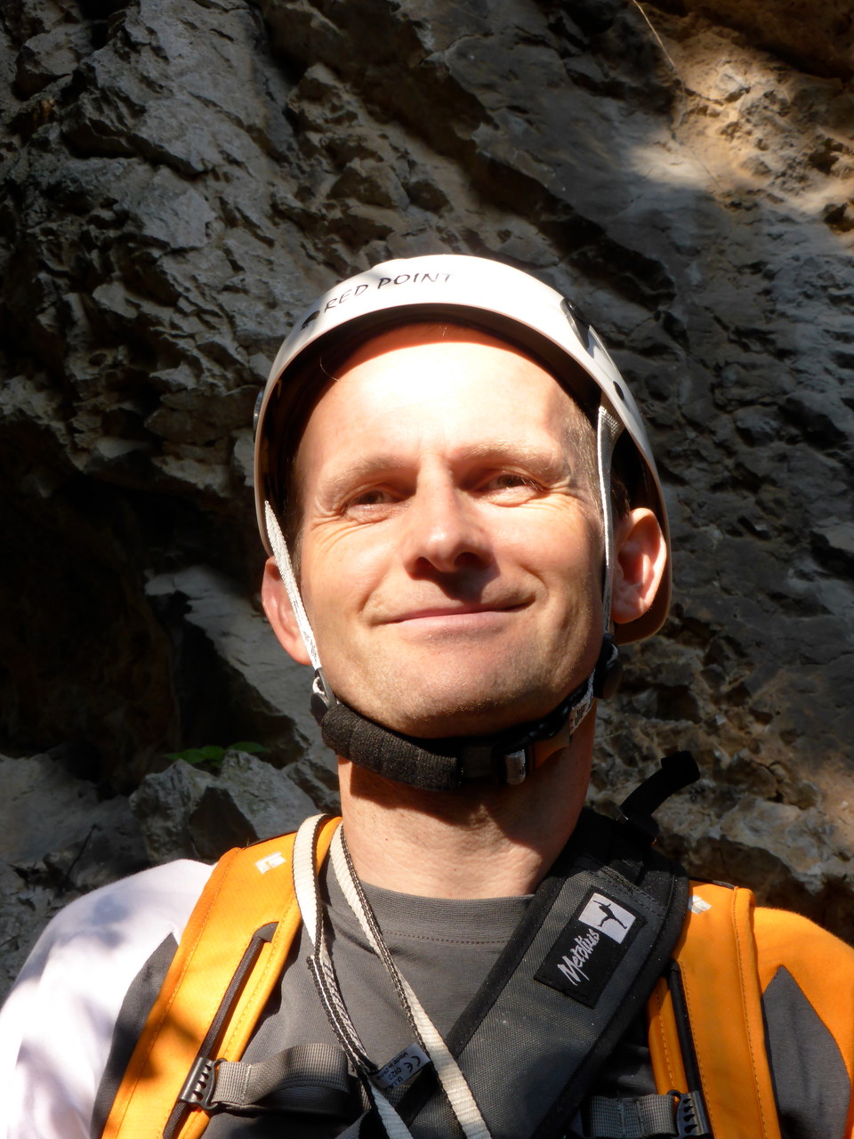 Daniel beim Einstieg