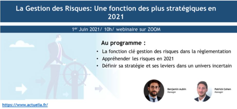 Webinaire Fonction clé "Spécial fonction Gestion des risques" du 01 juin 2021