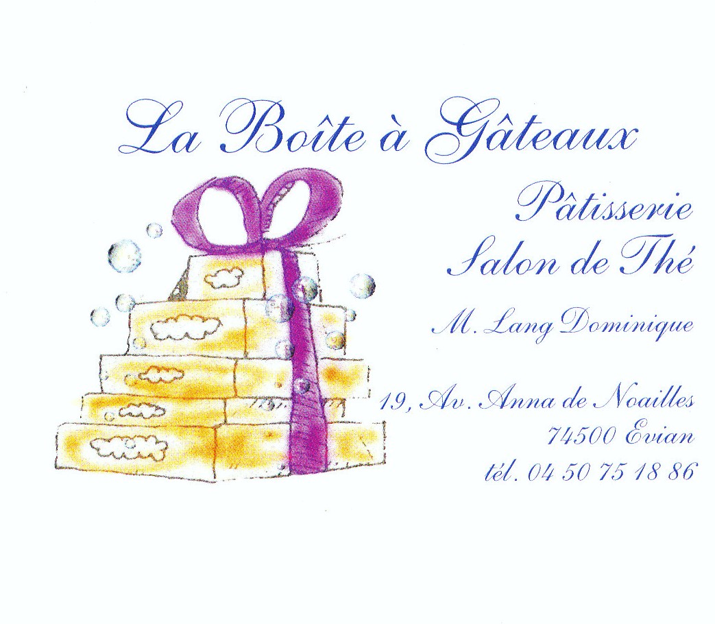 Nos Desserts Glaces La Boite A Gateaux Evian