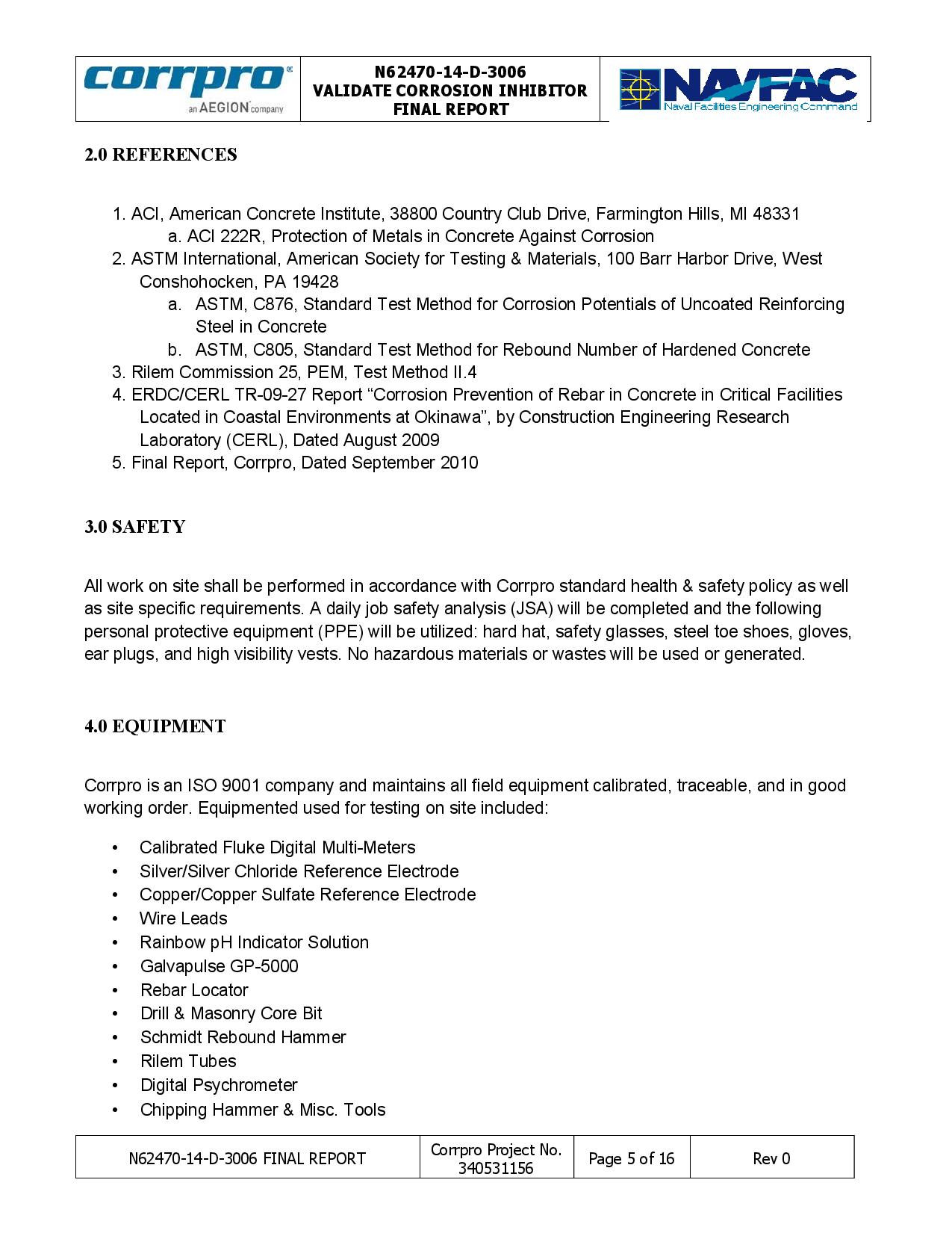 Us Army Corps Of Engineers cerl Surtreat VCI Coatings Superior 