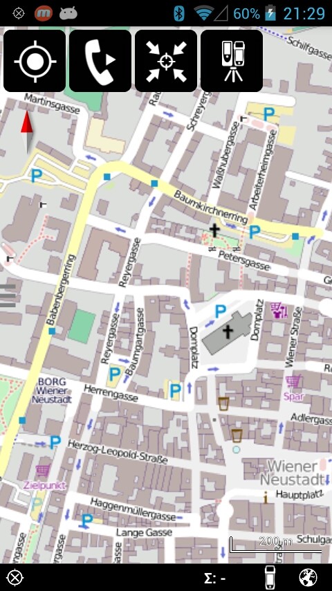 Open Street Map als Hintergrundkarte