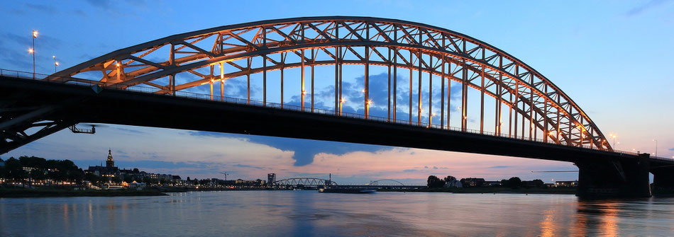 Die berühmte Silhouette der Stadt Nimwegen