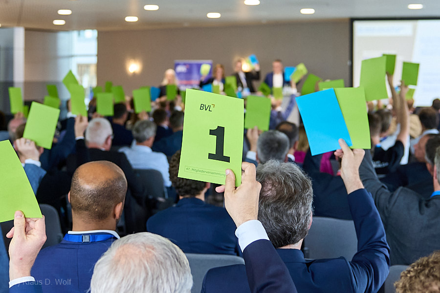 Veranstaltungsfotograf, Dokumentation einer Abstimmung bei der BVL Mitgliederversammlung in der Messe München