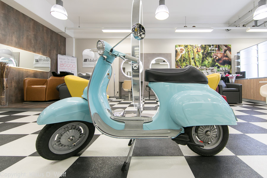 Interieurfotograf München: Detailaufnahme im Showroom von Frikos Friseureinrichtungen.