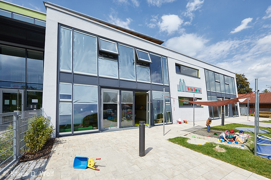 Architekturfotograf: PR-Foto eines Kindergartens in Ebersberg.